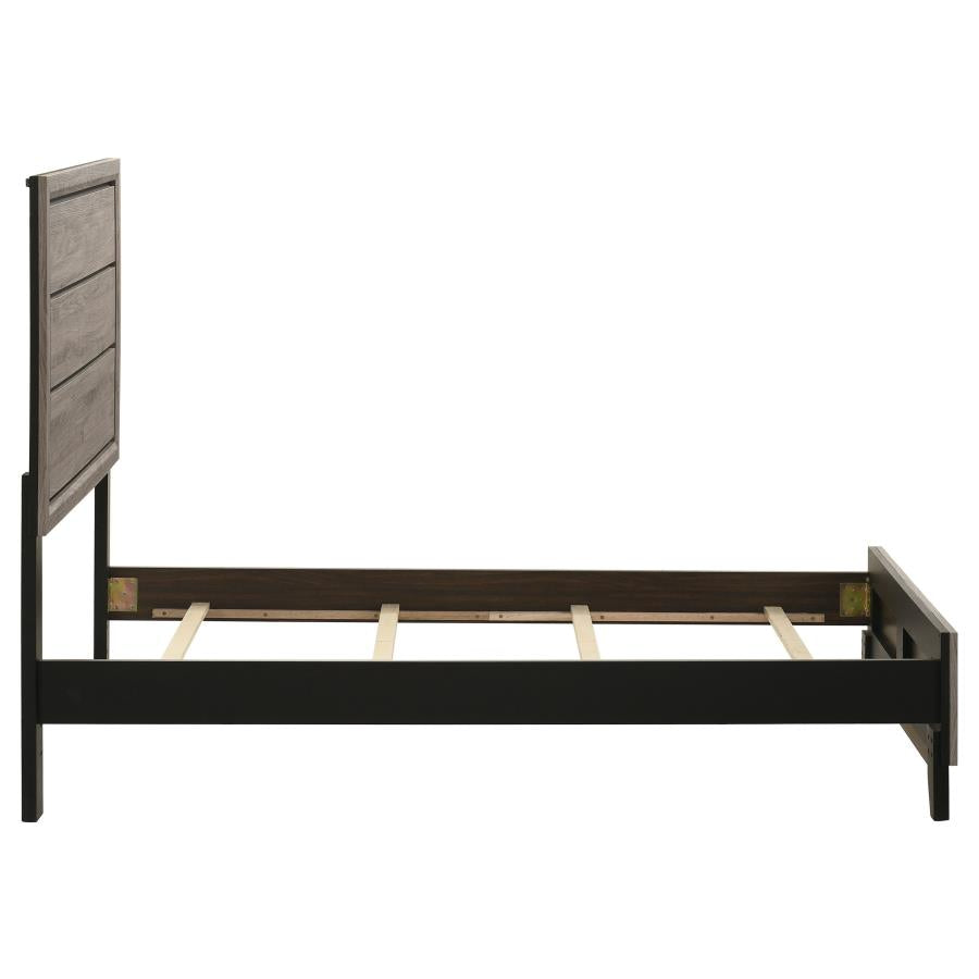 Watson Wood Twin Panel Bed Light Taupe - 215911T