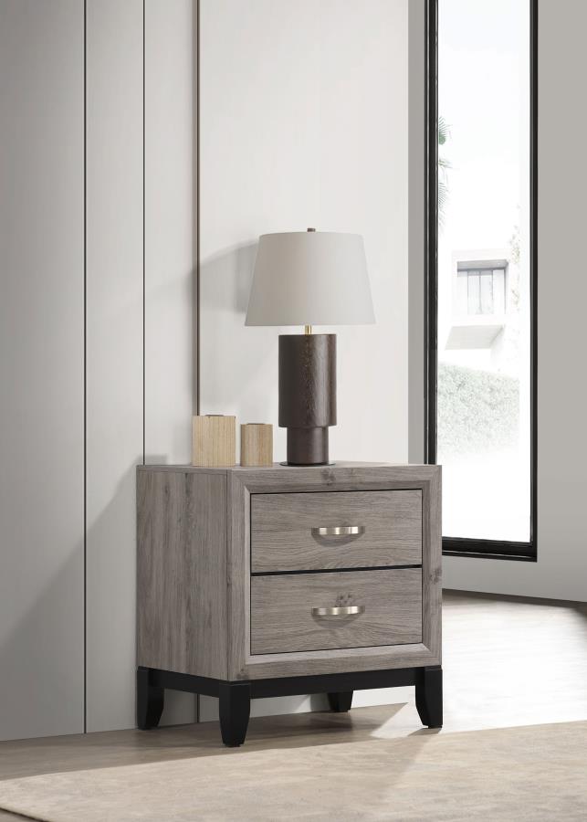 Watson 2-drawer Nightstand Bedside Table Light Taupe - 215912