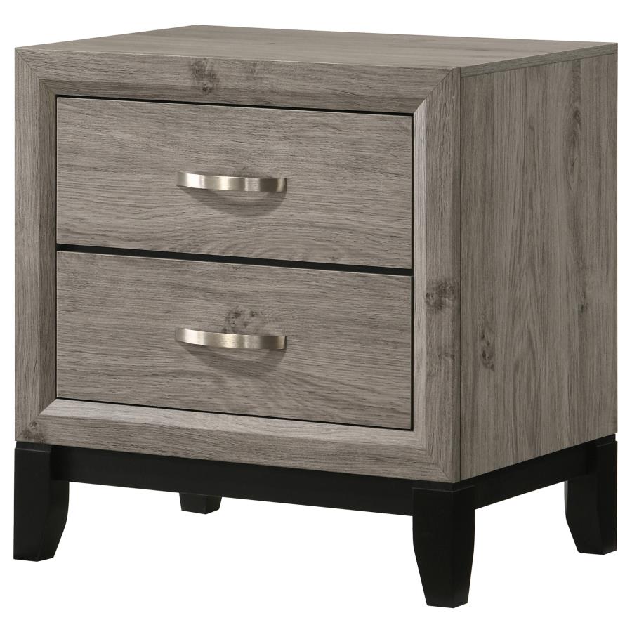 Watson 2-drawer Nightstand Bedside Table Light Taupe - 215912