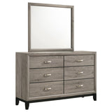 Watson 6-drawer Bedroom Dresser and Mirror Light Taupe - 215913M