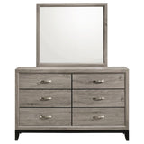Watson 6-drawer Bedroom Dresser and Mirror Light Taupe - 215913M