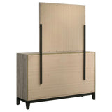 Watson 6-drawer Bedroom Dresser and Mirror Light Taupe - 215913M