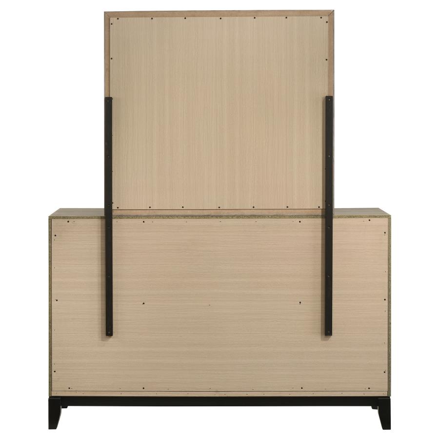 Watson 6-drawer Bedroom Dresser and Mirror Light Taupe - 215913M