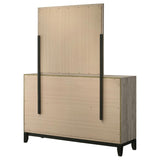 Watson 6-drawer Bedroom Dresser and Mirror Light Taupe - 215913M