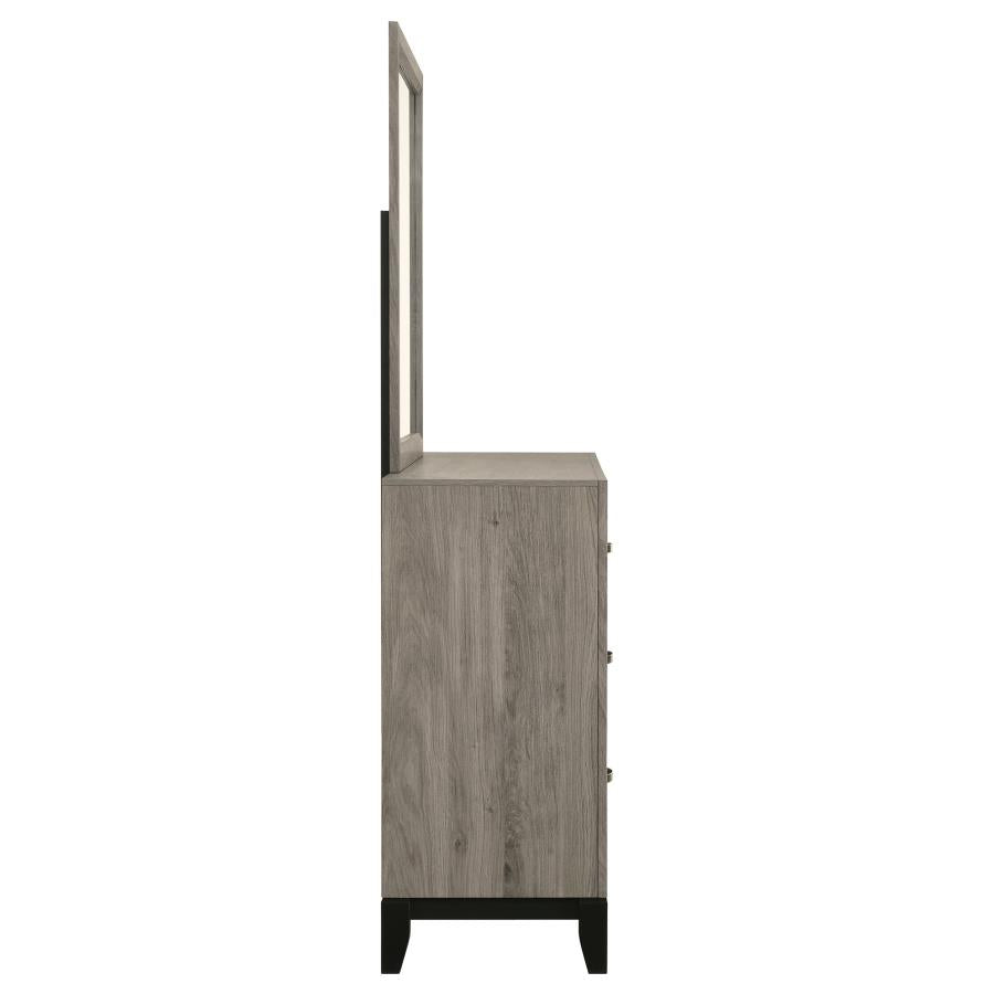 Watson 6-drawer Bedroom Dresser and Mirror Light Taupe - 215913M