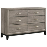 Watson 6-drawer Bedroom Dresser Cabinet Light Taupe - 215913