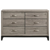 Watson 6-drawer Bedroom Dresser Cabinet Light Taupe - 215913