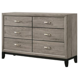 Watson 6-drawer Bedroom Dresser Cabinet Light Taupe - 215913