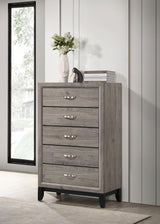 Watson 5-drawer Bedroom Chest of Drawers Light Taupe - 215915
