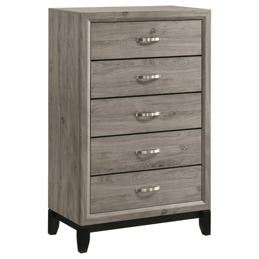 Watson 5-drawer Bedroom Chest of Drawers Light Taupe - 215915