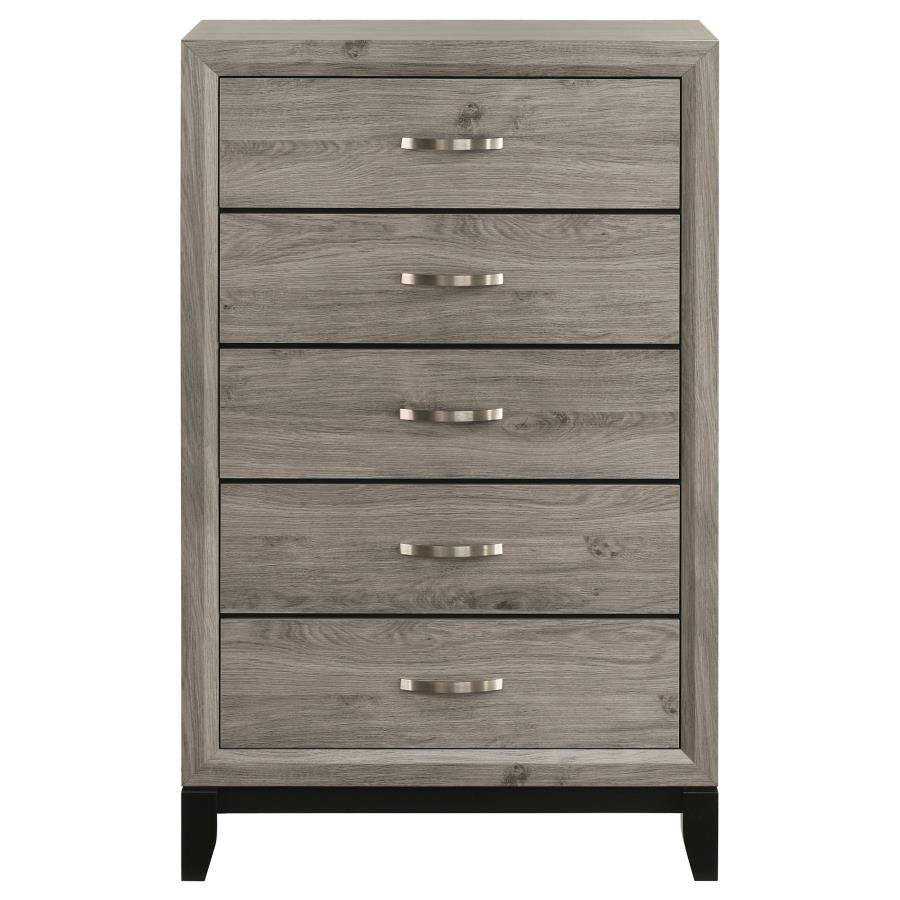 Watson 5-drawer Bedroom Chest of Drawers Light Taupe - 215915