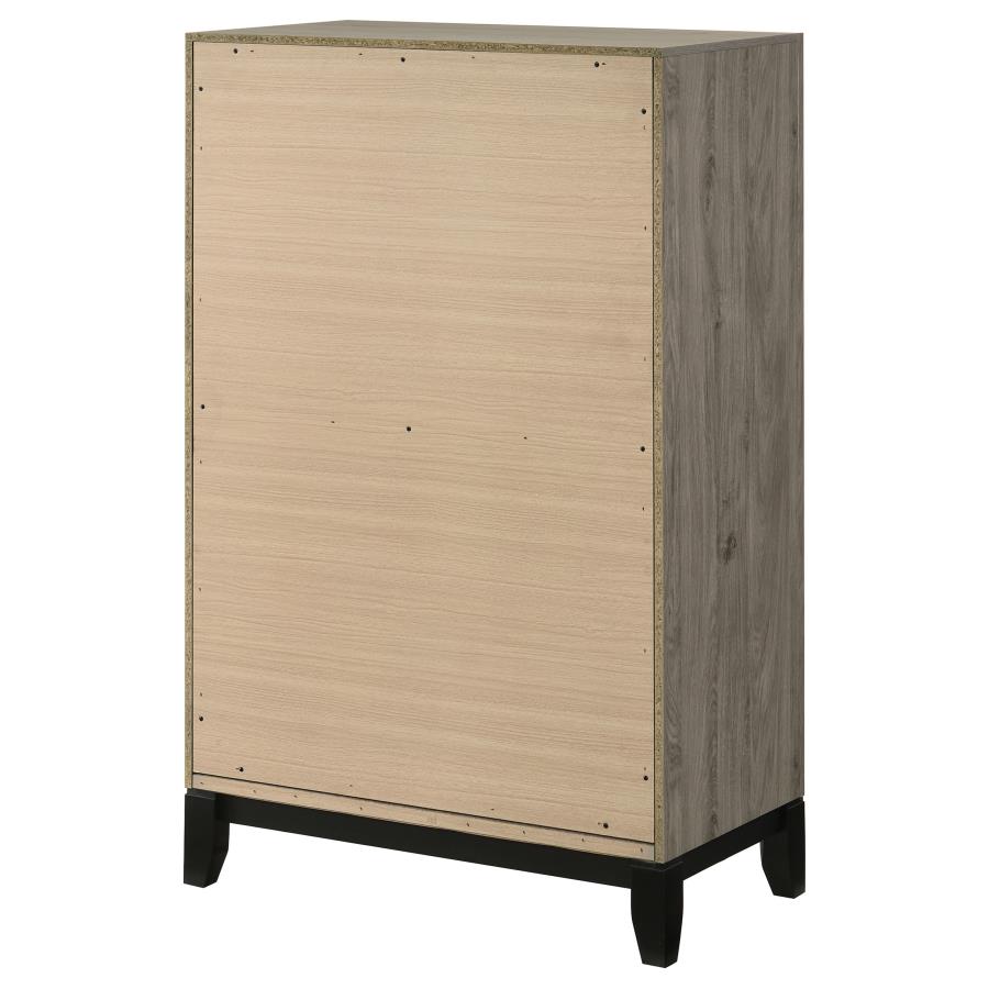 Watson 5-drawer Bedroom Chest of Drawers Light Taupe - 215915