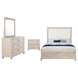 Pembroke 4-piece Eastern King Bedroom Set Washed Oak - 215921KE-S4