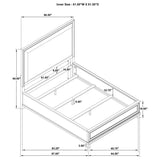Pembroke 4-piece Queen Bedroom Set Washed Oak - 215921Q-S4