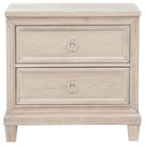 Pembroke 2-drawer Nightstand Bedside Table Washed Oak - 215922
