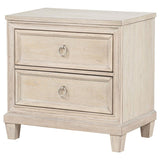 Pembroke 2-drawer Nightstand Bedside Table Washed Oak - 215922
