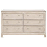 Pembroke 6-drawer Bedroom Dresser Cabinet Washed Oak - 215923