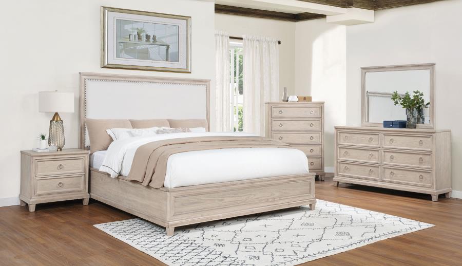 Pembroke 5-drawer Chest of Drawers Washed Oak - 215925