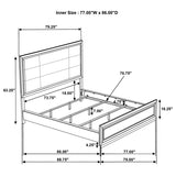 Atlas 4-piece California King Bedroom Set Dark Oak - 215971KW-S4