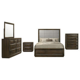 Atlas 5-piece California King Bedroom Set Dark Oak - 215971KW-S5