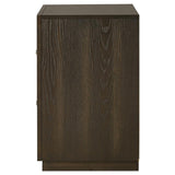 Atlas 2-drawer Bedroom Nightstand Bedside Table Dark Oak - 215972