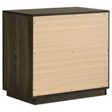 Atlas 2-drawer Bedroom Nightstand Bedside Table Dark Oak - 215972