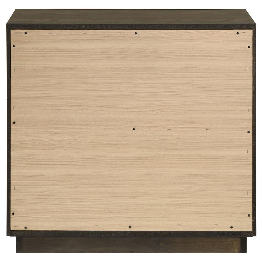 Atlas 2-drawer Bedroom Nightstand Bedside Table Dark Oak - 215972