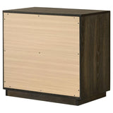 Atlas 2-drawer Bedroom Nightstand Bedside Table Dark Oak - 215972