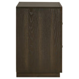 Atlas 2-drawer Bedroom Nightstand Bedside Table Dark Oak - 215972