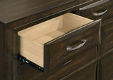 Atlas 7-drawer Bedroom Dresser and Mirror Set Dark Oak - 215973M
