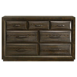 Atlas 7-drawer Bedroom Dresser Cabinet Dark Oak - 215973