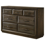 Atlas 7-drawer Bedroom Dresser Cabinet Dark Oak - 215973