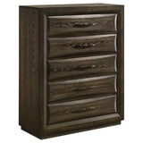 Atlas 5-drawer Bedroom Chest of Drawers Dark Oak - 215975