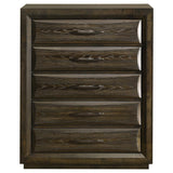 Atlas 5-drawer Bedroom Chest of Drawers Dark Oak - 215975
