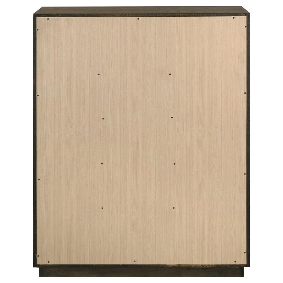Atlas 5-drawer Bedroom Chest of Drawers Dark Oak - 215975
