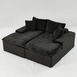 Double Chaise Lounge With Full Compressed Sponge
