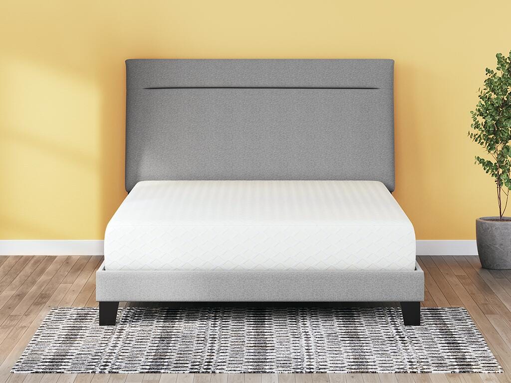 10 Inch Chime Memory Foam King Mattress and Foundation - M699M1