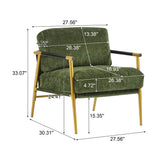 Modern Accent Chair With Cushions, Cozy Seating
