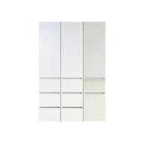 Elise - Modular Closet System With Mirror - White - Wood