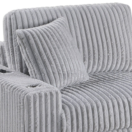 Contemporary Style Modular Sectional Sofa Set With USB, Cup Holder