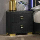 Nightstand, Bedside Table - Black