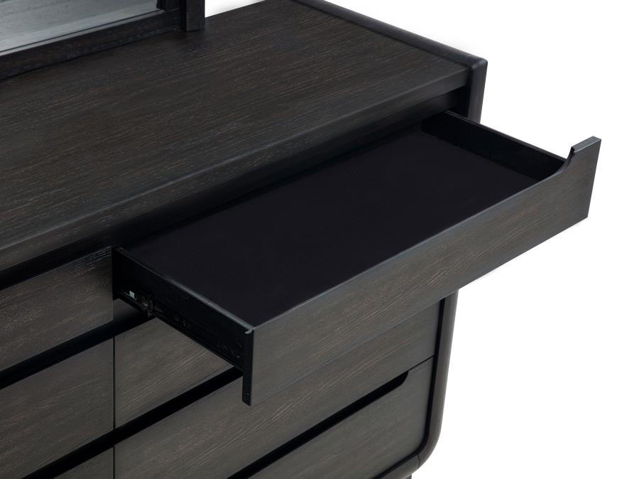 Leandro 4-piece Queen Bedroom Set Burnished Black - 222491Q-S4