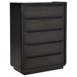 Leandro 5-piece Queen Bedroom Set Burnished Black - 222491Q-S5
