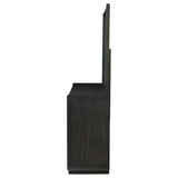 Leandro 8-drawer Bedroom Dresser with Mirror Burnished Black - 222493M
