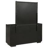 Leandro 8-drawer Bedroom Dresser with Mirror Burnished Black - 222493M