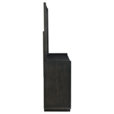 Leandro 8-drawer Bedroom Dresser with Mirror Burnished Black - 222493M