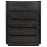 Leandro 5-drawer Bedroom Chest of Drawers Burnished Black - 222495