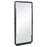 Leandro 76-inch Full Length Floor Mirror Burnished Black - 222498