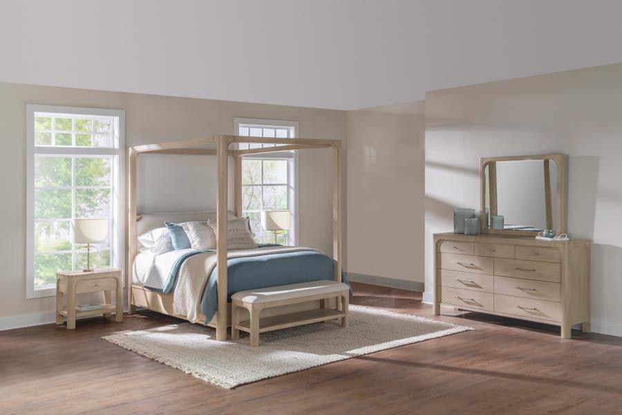 Solano 4-piece Eastern King Bedroom Set Weathered Mango - 222520KE-S4