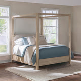 Solano 85-inch Eastern King Canopy Bed Weathered Mango - 222520KE